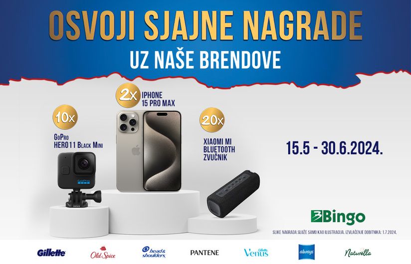 Osvoji sjajne nagrade uz naše brendove